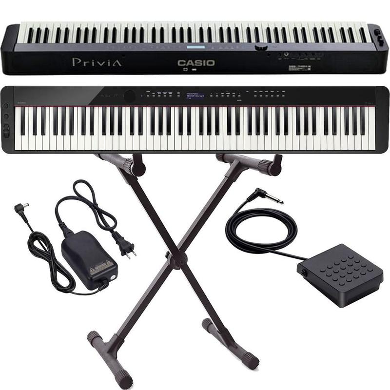 Piano Digital Casio Prívia PX-S3000 Preto PXS3000 + Pedal e